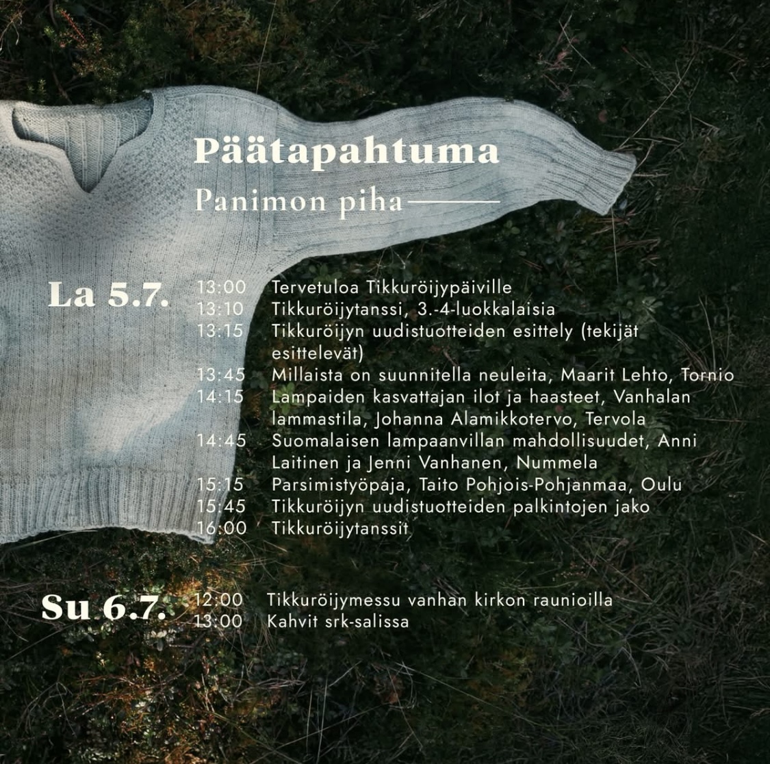 Tikkuröijypäivät 5.-6.7.2025