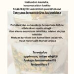 Martta-ilta koulun kuvaamataitoluokassa, langanvärjäyksen salat