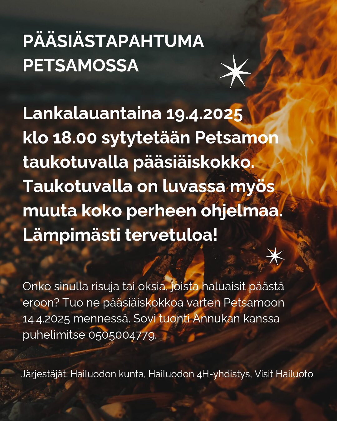 Lankalauantain pääsiäistapahtuma Petsamossa