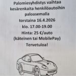 Hailuodon palomiesyhdistys vaihtaa renkaita