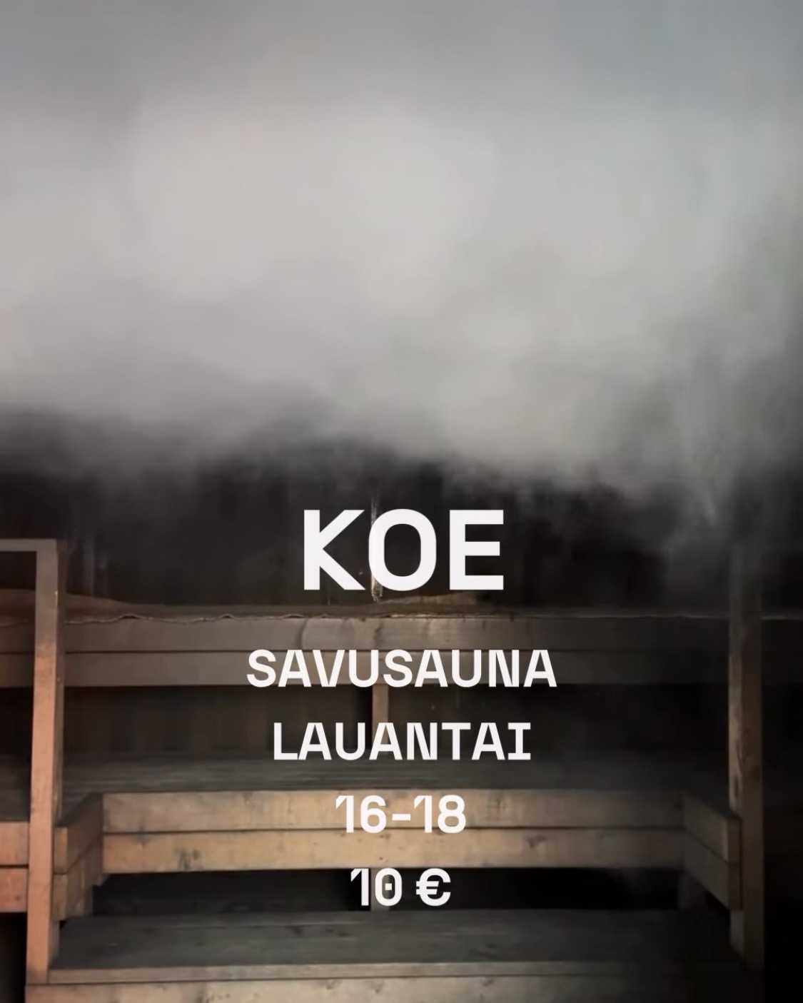 Luovon savusauna lämpimänä lankalauantaina