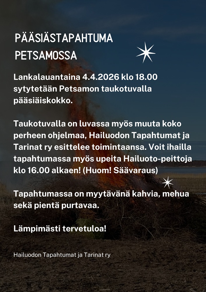 Lankalauantain pääsiäistapahtuma Petsamossa
