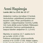 Anni Rapinoja Luonto Jää ateljeenäyttely