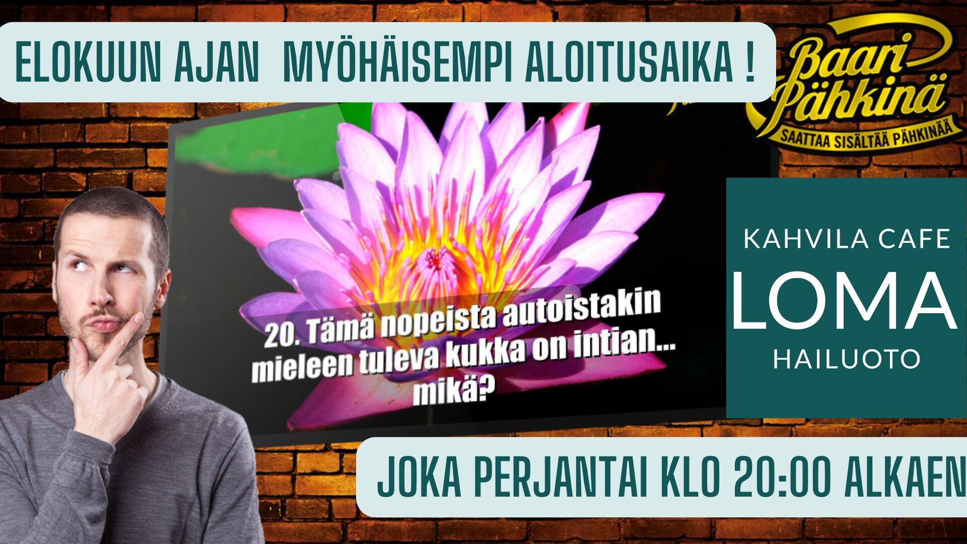 Kahvila Loman baaripähkinä