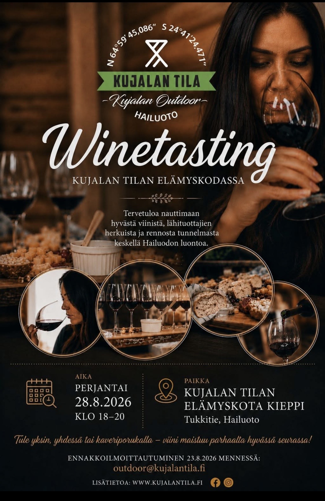 Winetasting Kujalan Kieppi-kodalla