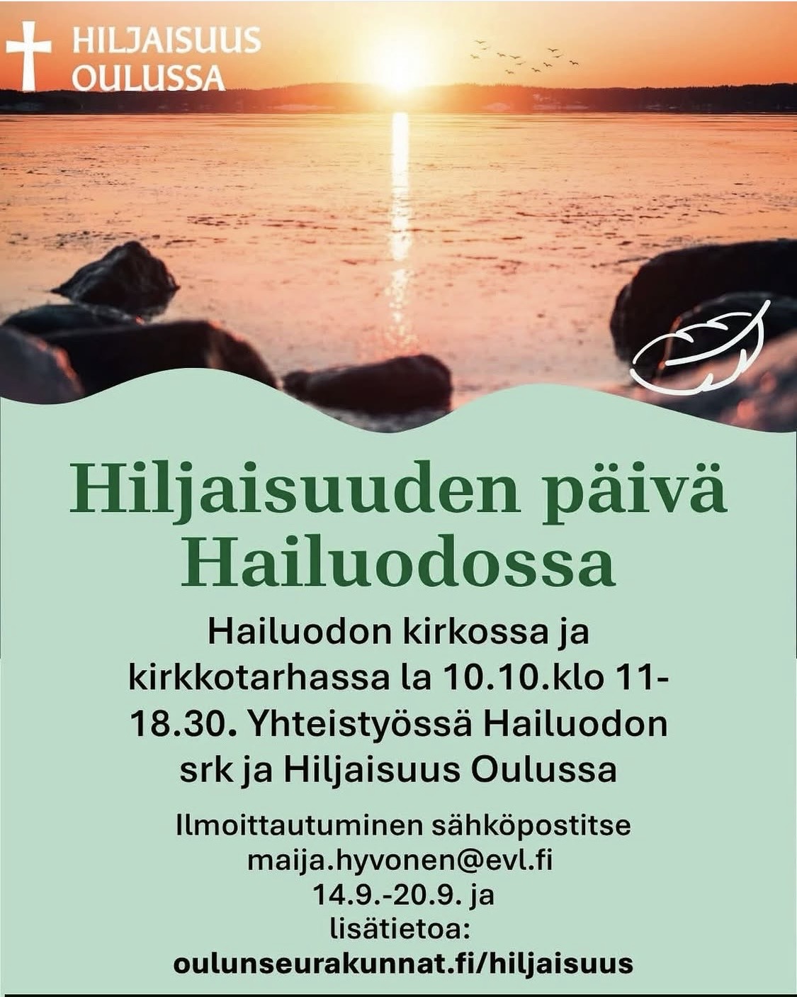 Hiljaisuuden päivä Hailuodon kirkossa