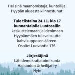 Keskustelutilaisuus Hyypän tulevaisuudesta